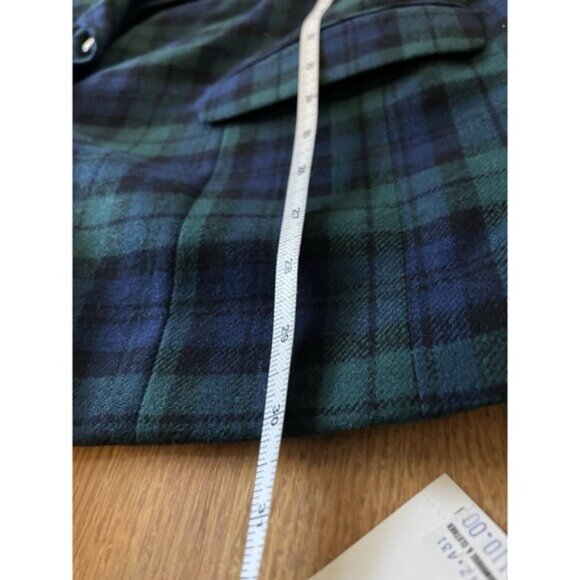 NWT Vintage Pendleton Blue Green Scottish Tartan Wool Blazer Skirt Set Size 20W - Picture 7 of 12